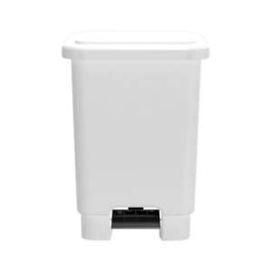 LIXEIRA  25 L C/PEDAL BRANCA CAIXAPLAST 