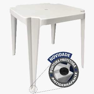 MESA MONOBLOCO CAIXAPLAST ARCOS BRANCA
